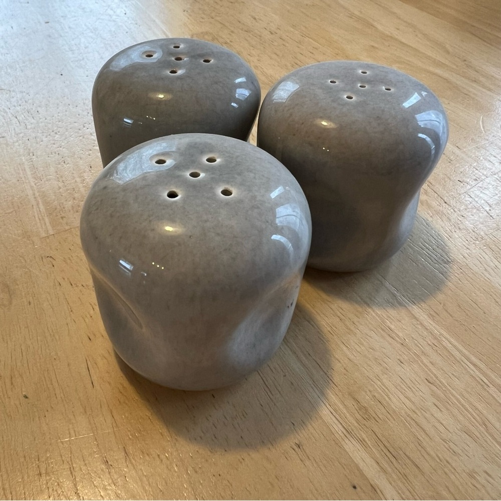 Salt & Pepper Shaker Russel Wright American Modern Steubenville Granite Gray